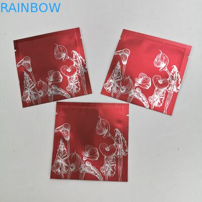 صغيرة من ثلاثة جوانب ختم أكياس القطن التجميلية الصغيرة حزمة التعبئة والتغليف حسب الطلب أكياس سستة الغذاء الحرارة الختم