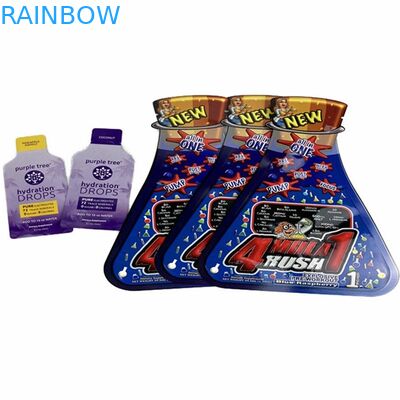 عبوات بلاستيكية ذات ملمس ناعم الملمس بطباعة خاصة على شكل خاص دلتا 8 أكياس صالحة للأكل كيس شامبو كريم التجميل