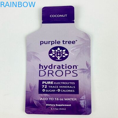 عبوات بلاستيكية ذات ملمس ناعم الملمس بطباعة خاصة على شكل خاص دلتا 8 أكياس صالحة للأكل كيس شامبو كريم التجميل