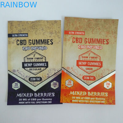 150mg THC CBD Sugar Doypack Candies Gummies التعبئة والتغليف الحقيبة الحلوى Gummies التعبئة والتغليف الحقيبة