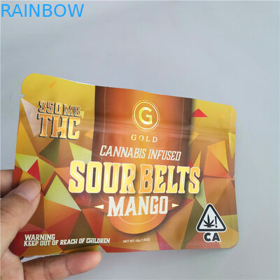 أكياس مايلر زيبلوك مقاس 4 × 6 بوصات مبطنة بأعشاب THC CBD السويسرية