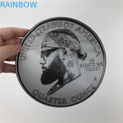 أكياس بلاستيكية ناعمة الملمس 3.5 جرام أكياس مايلر يموت قطع الحقائب غير النظامية مع زيبلوك شكل دائري 7 جرام أكياس ملفات تعريف الارتباط