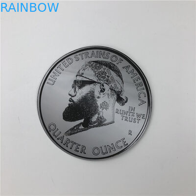 أكياس بلاستيكية ناعمة الملمس 3.5 جرام أكياس مايلر يموت قطع الحقائب غير النظامية مع زيبلوك شكل دائري 7 جرام أكياس ملفات تعريف الارتباط