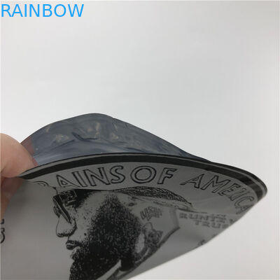 أكياس بلاستيكية ناعمة الملمس 3.5 جرام أكياس مايلر يموت قطع الحقائب غير النظامية مع زيبلوك شكل دائري 7 جرام أكياس ملفات تعريف الارتباط