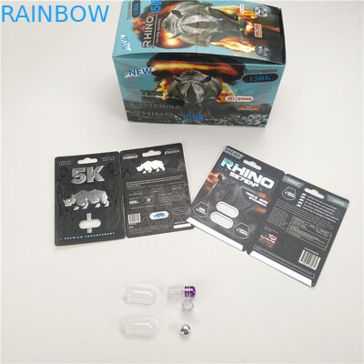 200mic بطاقة عرض حبوب منع الحمل تعزيز أداء الذكور RHINO 8 11 25 CMYK