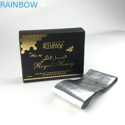 أكياس تغليف عسل الحصان الأسود المخصص لكبار الشخصيات 10 جرام 12 جرام 15 مللي 20 جرام كيس تغليف المكملات الصحية