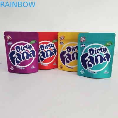 كيس من الألمنيوم غير اللامع من مايلر ، مقاوم للرائحة ، Runtz 7g 35g CMYK Gravure