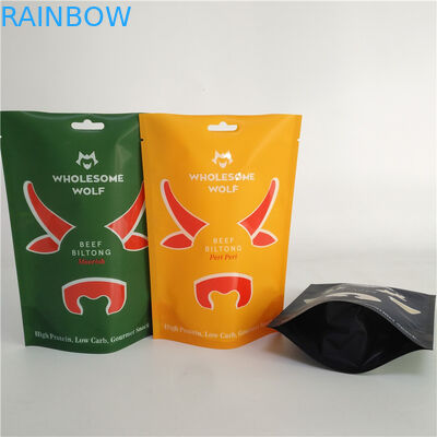 حقيبة مايلر المقاومة للأطفال من MOPP Biltong Beef Jerky Packaging 110 ميكرون