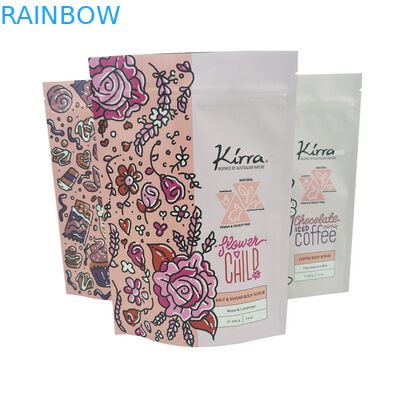 حقيبة تغليف مستحضرات التجميل 10C CMYK MOPP VMPET Mocha Chocolate Body Scrub