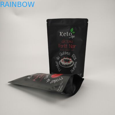 CMYK VMPET بلاستيك بسحاب الحقيبة ذاتية الغلق 110 ميكرون AL CPP حقيبة مايلر صالحة للأكل