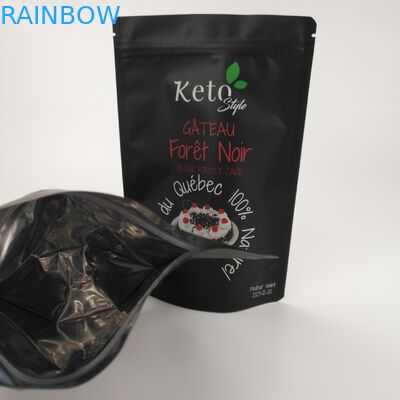 CMYK VMPET بلاستيك بسحاب الحقيبة ذاتية الغلق 110 ميكرون AL CPP حقيبة مايلر صالحة للأكل