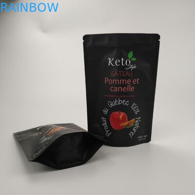 CMYK VMPET بلاستيك بسحاب الحقيبة ذاتية الغلق 110 ميكرون AL CPP حقيبة مايلر صالحة للأكل