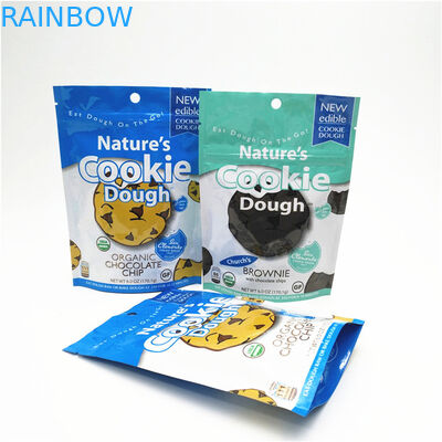 1.2C CMYK أكياس تغليف أغذية الوجبات الخفيفة حفر الأغلاق مع زيبر