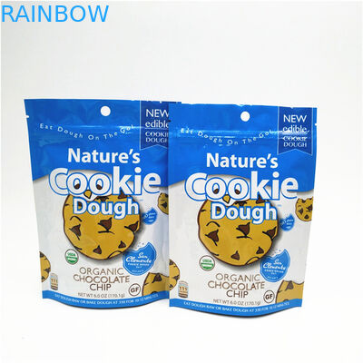 1.2C CMYK أكياس تغليف أغذية الوجبات الخفيفة حفر الأغلاق مع زيبر