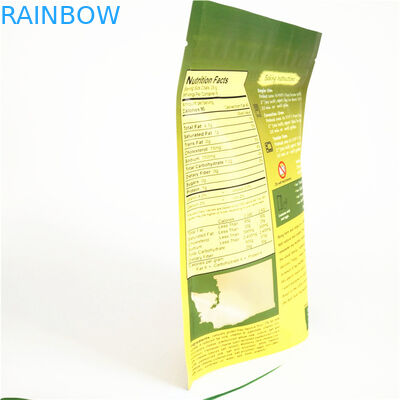 أكياس سحاب قابلة للإغلاق 110mic CMYK Plastic Popcorn Stand Up 1.2C MPET