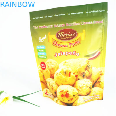 أكياس سحاب قابلة للإغلاق 110mic CMYK Plastic Popcorn Stand Up 1.2C MPET