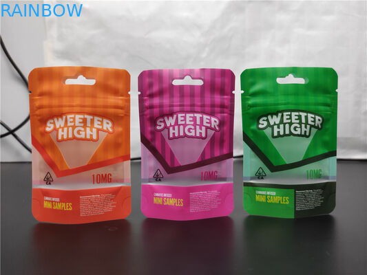 CBD Candy food الوقوف كيس مايلر البلاستيك التعبئة والتغليف رائحة إثبات