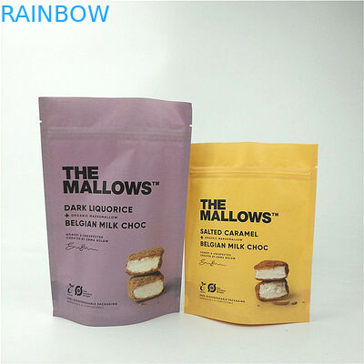 وجبات خفيفة ورق شوكولاتة حليب ورق الكرافت الوقوف الحقيبة مغلفة MOPP PET PE