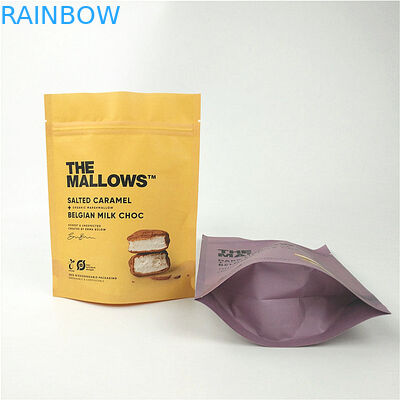 وجبات خفيفة ورق شوكولاتة حليب ورق الكرافت الوقوف الحقيبة مغلفة MOPP PET PE