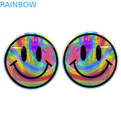 أكياس مايلر رقائق الألومنيوم دائرية 3.5 جرام غير منتظمة الشكل مقاومة للرائحة