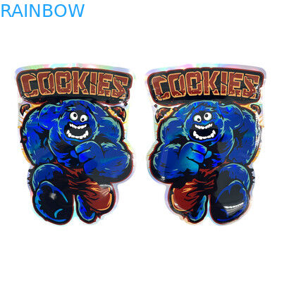 أكياس مايلر فويل صغيرة ناعمة الملمس على شكل دائري مع زيبلوك