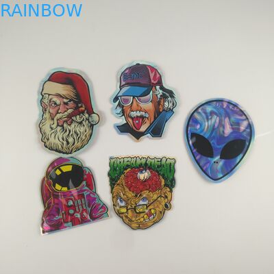 Gummies Jelly Cannabis Plastic Pouchets التعبئة والتغليف يموت قطع مخصص زيبر أكياس 3.5g