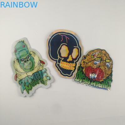 Gummies Jelly Cannabis Plastic Pouchets التعبئة والتغليف يموت قطع مخصص زيبر أكياس 3.5g