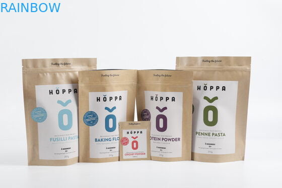 مخصص القابلة للتحلل البيولوجي جيش التحرير الشعبى الصينى ورق الكرافت زيبر الحقيبة الوقوف الشاي تغليف أغذية