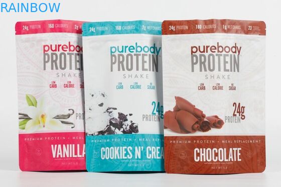 الحقائب البلاستيكية المخصصة للأكل مايلر التعبئة والتغليف زيبلوك الوقوف الحقيبة للأغذية