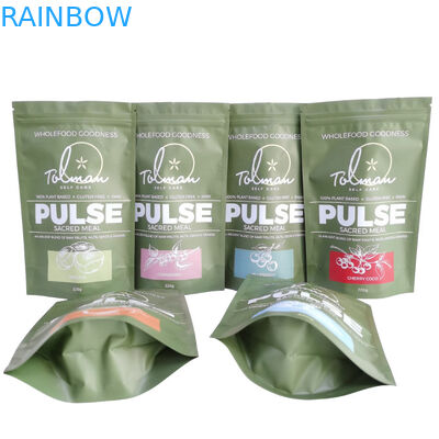 الحقائب البلاستيكية المخصصة للأكل مايلر التعبئة والتغليف زيبلوك الوقوف الحقيبة للأغذية