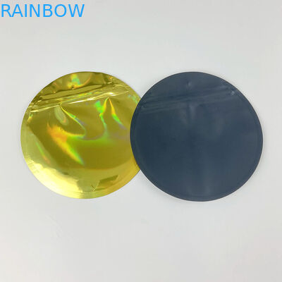 عادي أكياس الهولوغرام Ziplock احباط التعبئة والتغليف الصالحة للأكل جولة جولة الحقيبة مايلر