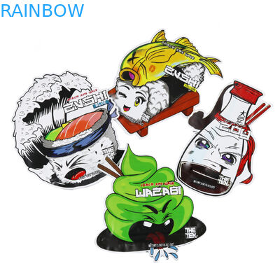 حقيبة مايلر دائرية غير منتظمة قابلة للإغلاق قابلة للإغلاق على شكل مخصص 3.5 7 جرام