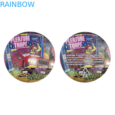 مختلطة دائرة الطعام يموت قطع على شكل كيس التغليف مايلر احباط رائحة إثبات 3.5g