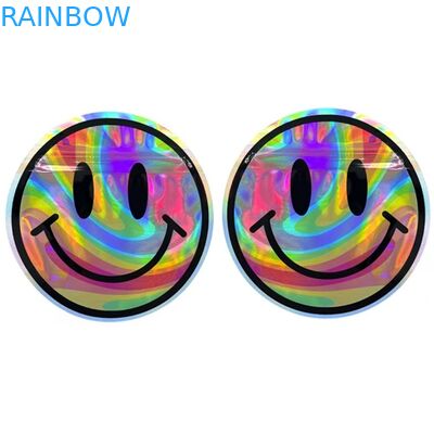 أكياس بلاستيكية مضادة للرائحة من مايلر ، أكياس بلاستيكية ، بذور زهرة ، ثلاثية الأبعاد ، على شكل دائري ، 3.5 جرام