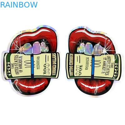 أكياس بلاستيكية مضادة للرائحة من مايلر ، أكياس بلاستيكية ، بذور زهرة ، ثلاثية الأبعاد ، على شكل دائري ، 3.5 جرام