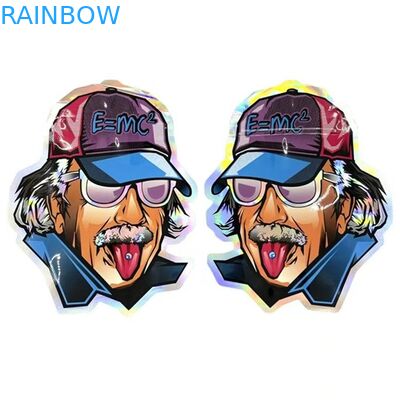 أكياس بلاستيكية مضادة للرائحة من مايلر ، أكياس بلاستيكية ، بذور زهرة ، ثلاثية الأبعاد ، على شكل دائري ، 3.5 جرام