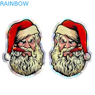 كيس حلوى غير منتظم قابل للإغلاق على شكل دائري ، حقيبة مايلر ذات شكل مخصص 3.5G 7G