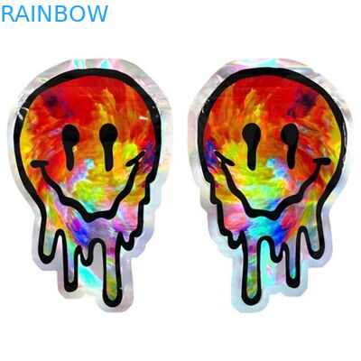 كيس حلوى غير منتظم قابل للإغلاق على شكل دائري ، حقيبة مايلر ذات شكل مخصص 3.5G 7G