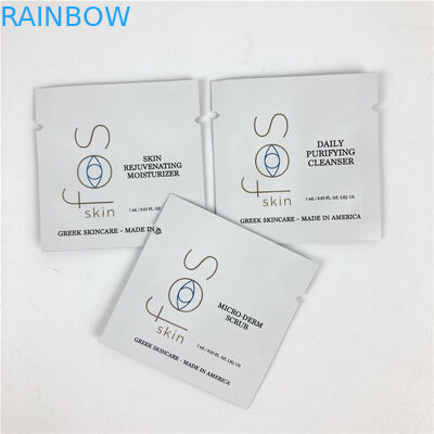 كيس تغليف مستحضرات التجميل من ورق الكرافت المصغر مع سحاب فارغ من رقائق القهوة والشاي