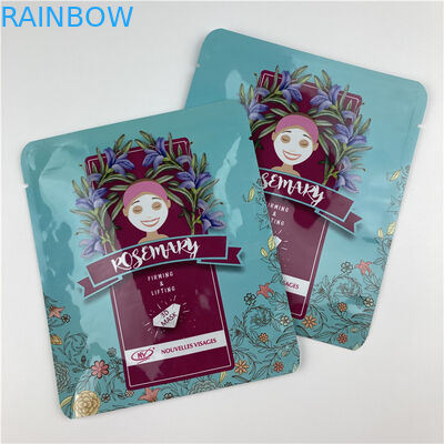 كيس تغليف مستحضرات التجميل من ورق الكرافت المصغر مع سحاب فارغ من رقائق القهوة والشاي