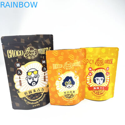 أكياس تغليف Ziplock قابلة للإغلاق مقاومة للرائحة من مايلر من الألومنيوم لملف تعريف الارتباط للوجبات الخفيفة