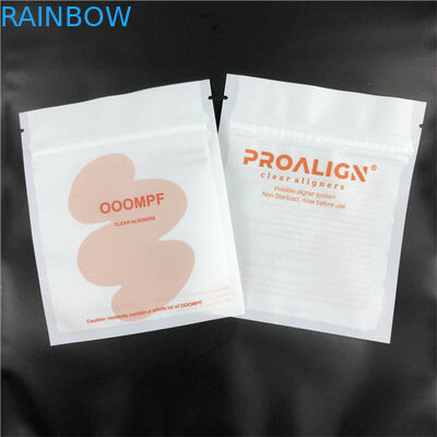 تغليف الحقائب البلاستيكية المطبوعة المسطحة المخصصة لمحاذاة الأسنان