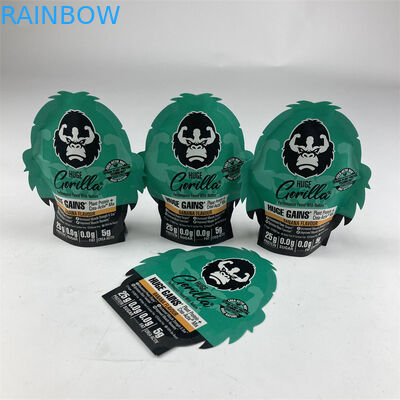 شكل غير منتظم مغلفة برائحة مايلر 3.5g 7g 14g 28g Soft Touch Ziplock Mylar Bag