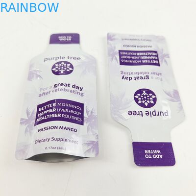 حقيبة تغليف رقائق الطباعة الرقمية غير النظامية من البلاستيك بقالب قطع الطعام الصالحة للأكل