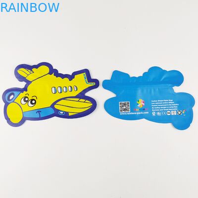 أكياس مايلر المطبوعة المخصصة على شكل خاص يموت قطع الحقيبة غير النظامية مع زيبر