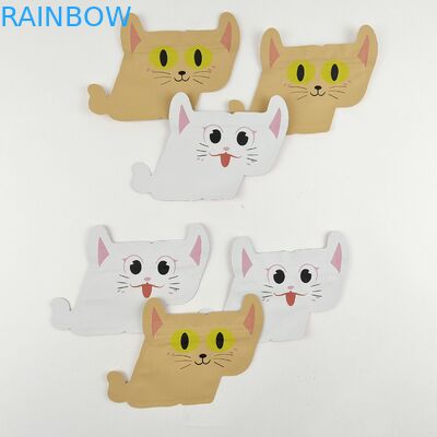 أكياس مايلر المطبوعة المخصصة على شكل خاص يموت قطع الحقيبة غير النظامية مع زيبر