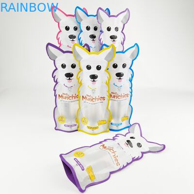 أكياس مايلر المطبوعة المخصصة على شكل خاص يموت قطع الحقيبة غير النظامية مع زيبر