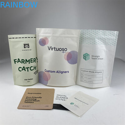 أكياس تغليف مايلر الشفافة للأسنان MOPP ورق كرافت PE جانب واحد شفاف