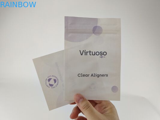 أكياس تغليف مايلر الشفافة للأسنان MOPP ورق كرافت PE جانب واحد شفاف