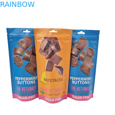 3.5g 7g 14g 28g أكياس طعام مايلر مخصصة Cangy Gummies الوقوف أكياس Ziplock